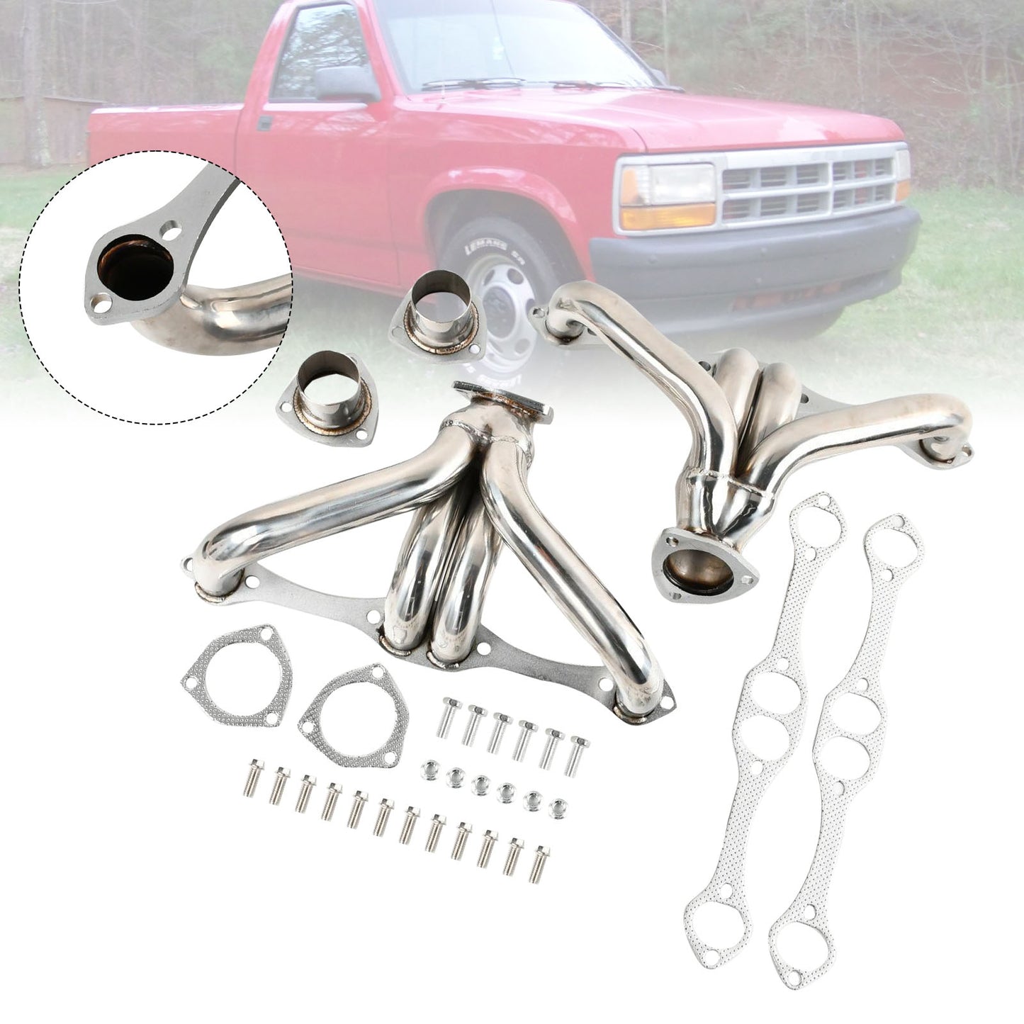 Collettore di scarico adatto per Chevy Small Block SBC 1-5/8""