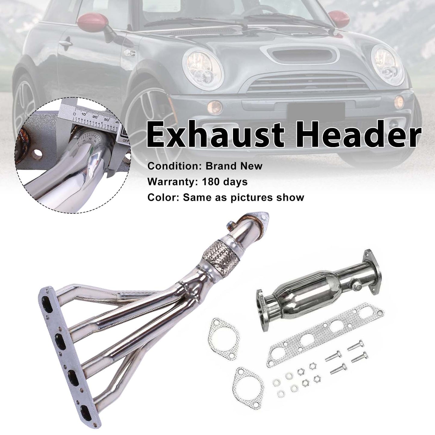 Collettore di scarico in acciaio inossidabile per Mini Cooper R50/R52/R53 2002-2008