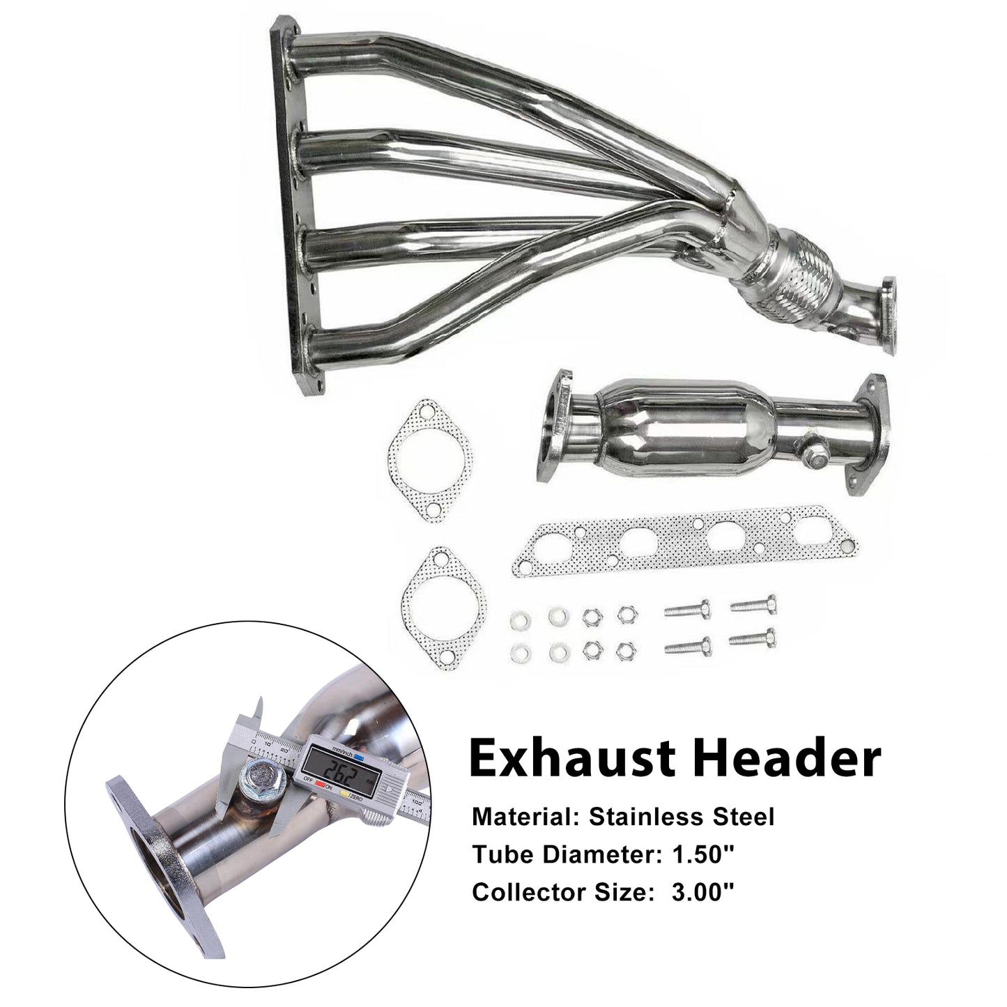 Collettore di scarico in acciaio inossidabile per Mini Cooper R50/R52/R53 2002-2008