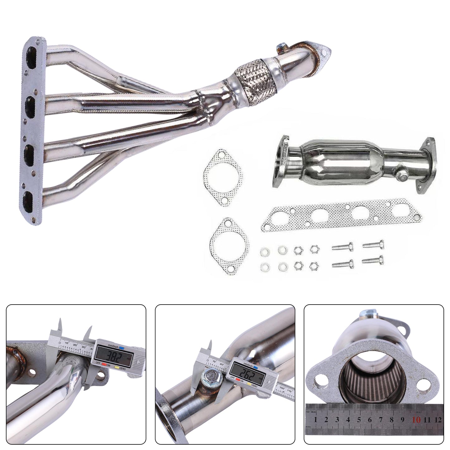 Collettore di scarico in acciaio inossidabile per Mini Cooper R50/R52/R53 2002-2008