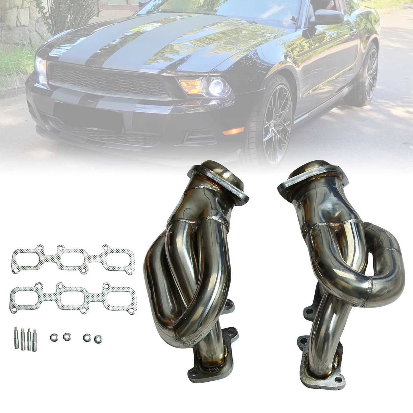 Collettore di scarico in acciaio inossidabile adatto per Ford Mustang 3.7L V6 2011-2015
