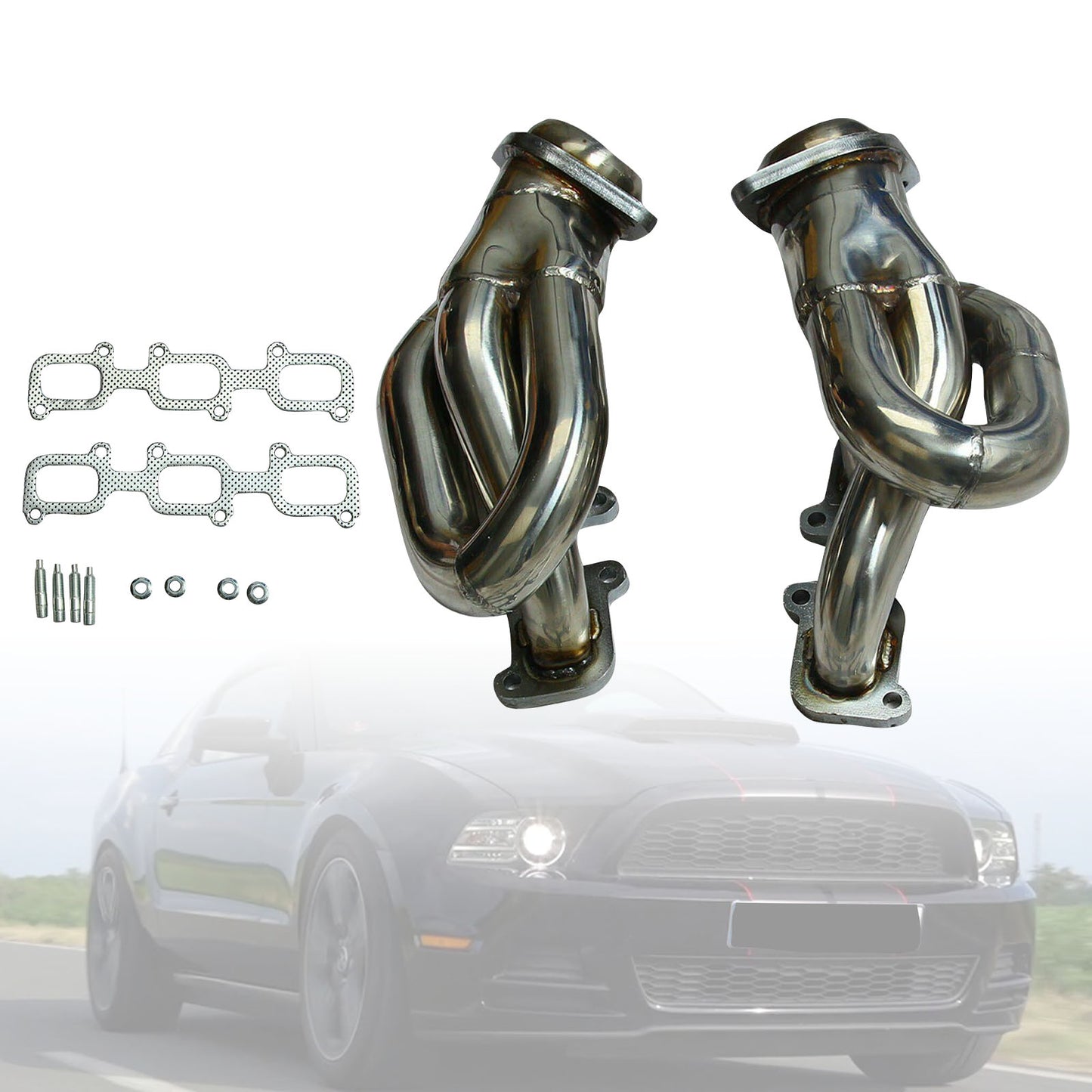 Collettore di scarico in acciaio inossidabile adatto per Ford Mustang 3.7L V6 2011-2015