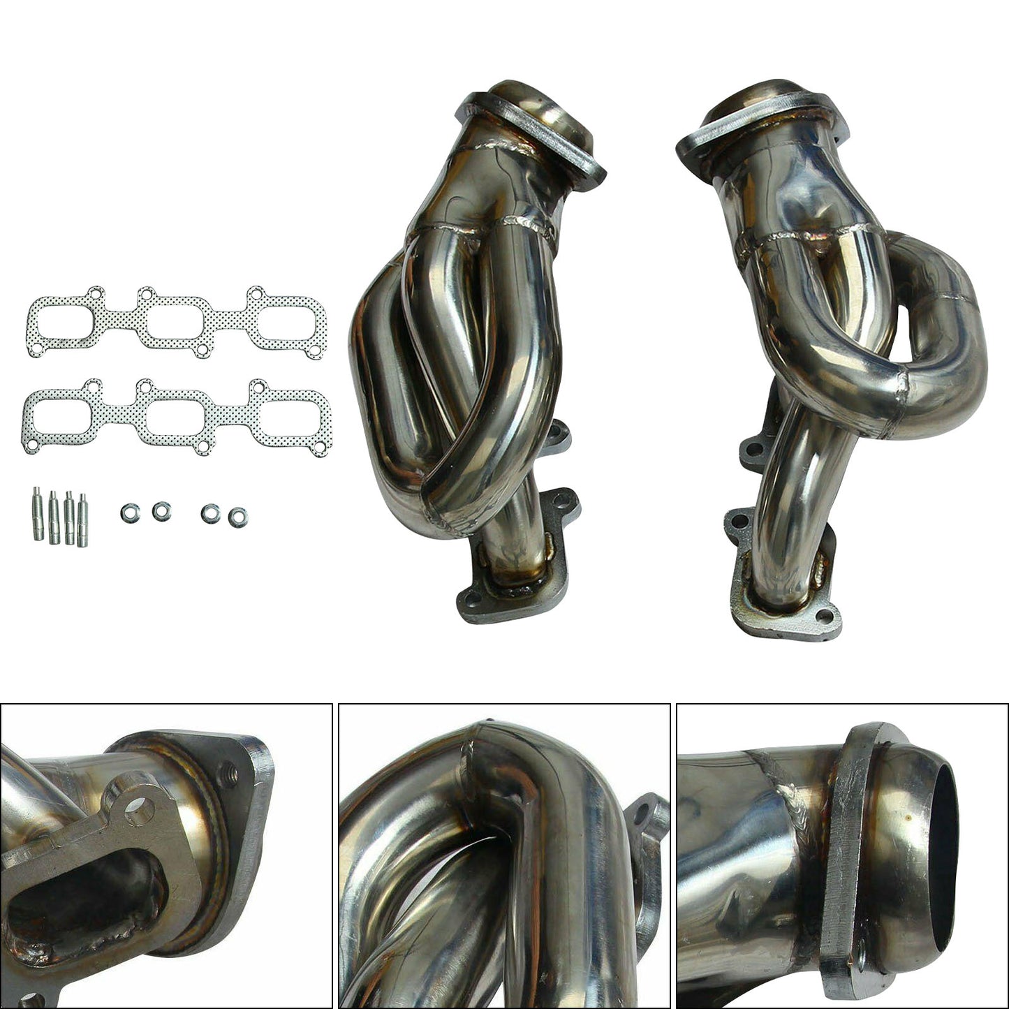 Collettore di scarico in acciaio inossidabile adatto per Ford Mustang 3.7L V6 2011-2015