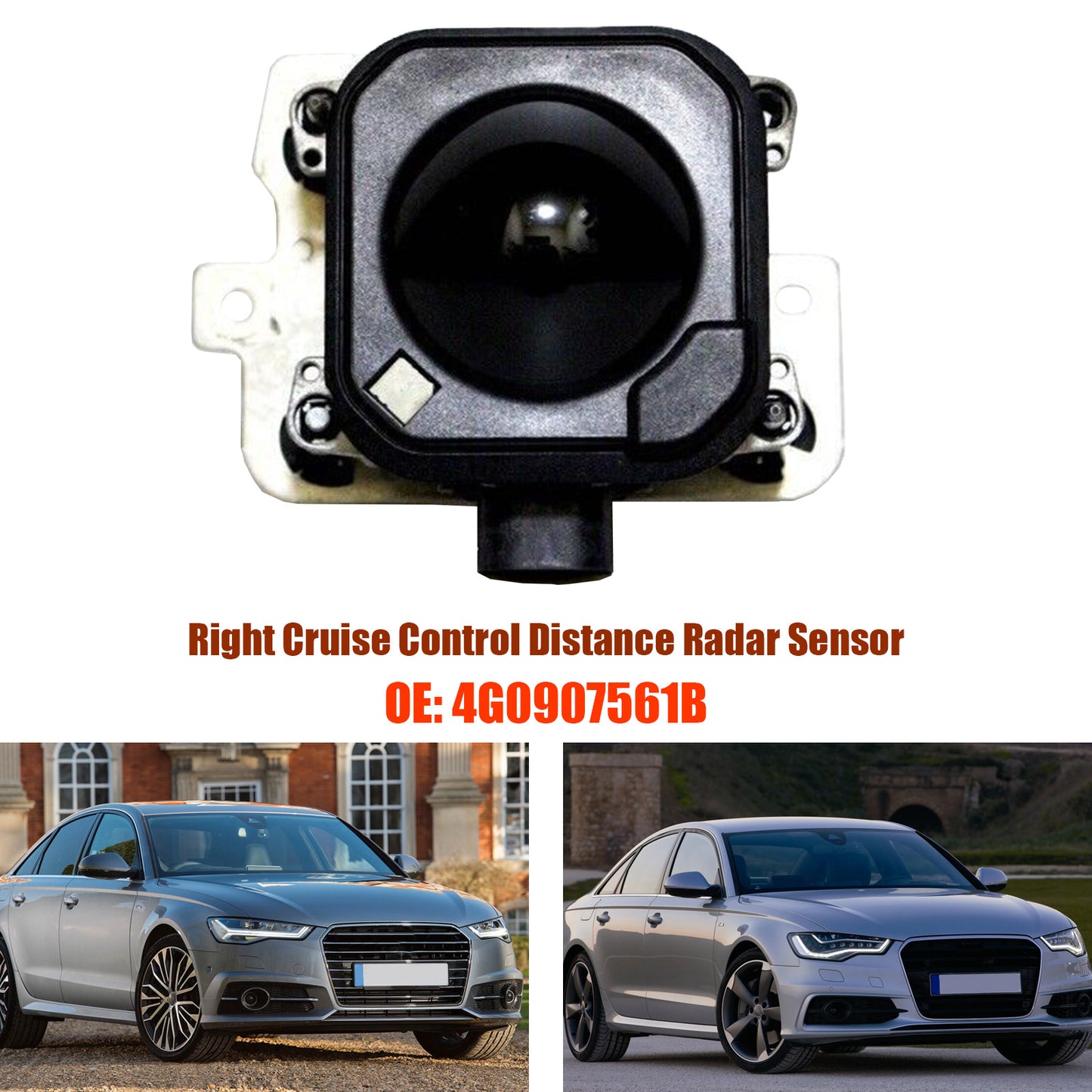 Sensore radar di distanza Cruise Control destro Audi A6 A7 2016-2018 4G0907561B