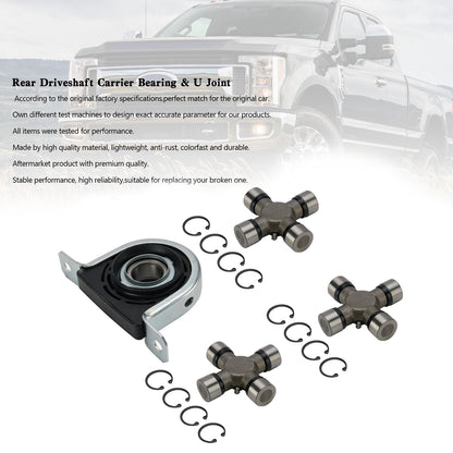 Ford F250 F350 Superduty 4WD Cuscinetto supporto albero di trasmissione e kit giunto a U Fedex Express
