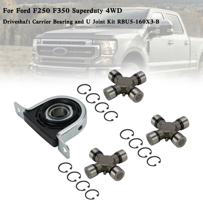Ford F250 F350 Superduty 4WD Cuscinetto supporto albero di trasmissione e kit giunto a U Fedex Express