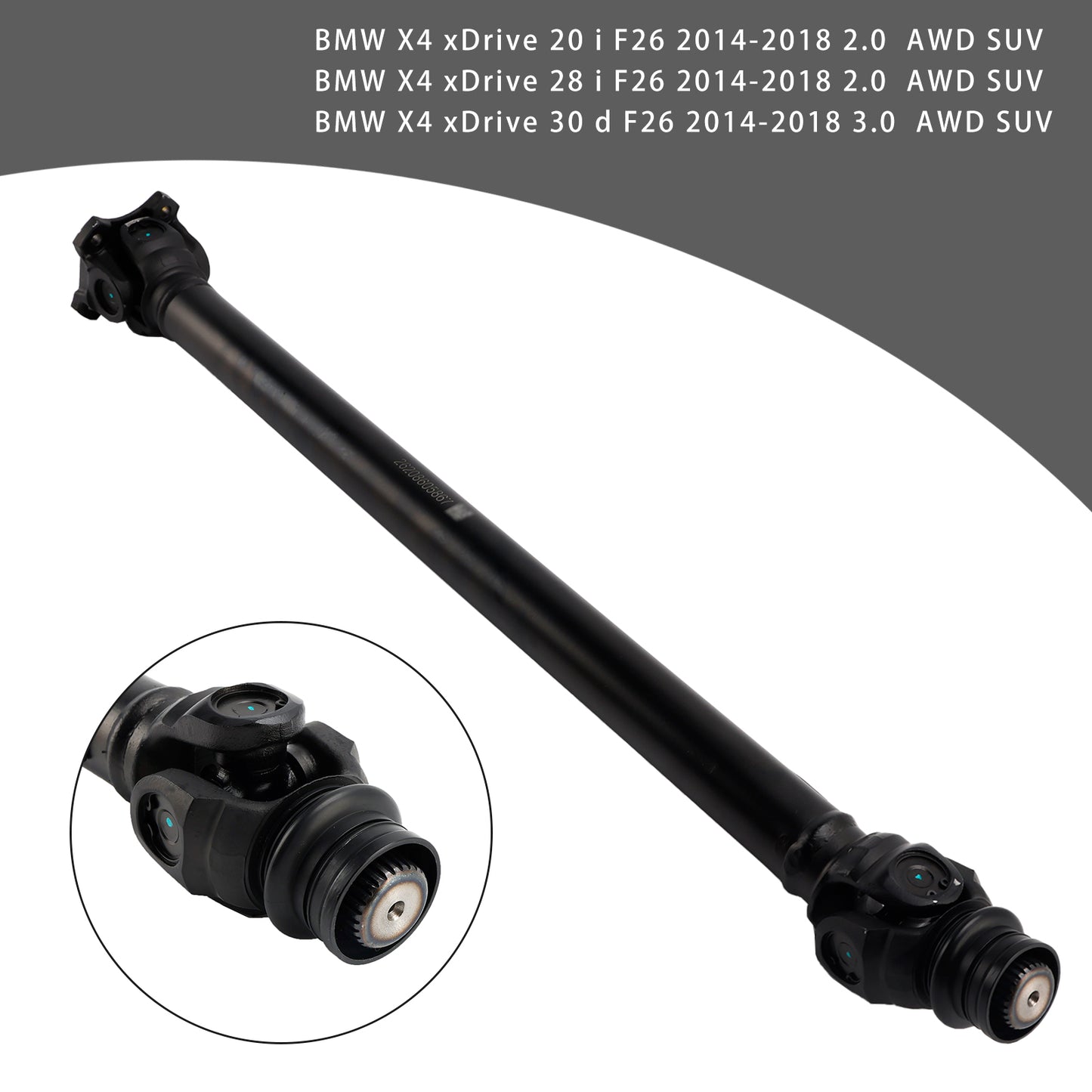 Albero di trasmissione anteriore BMW X4 xDrive 30 d F26 3.0 AWD SUV 2014-2018 26207589985
