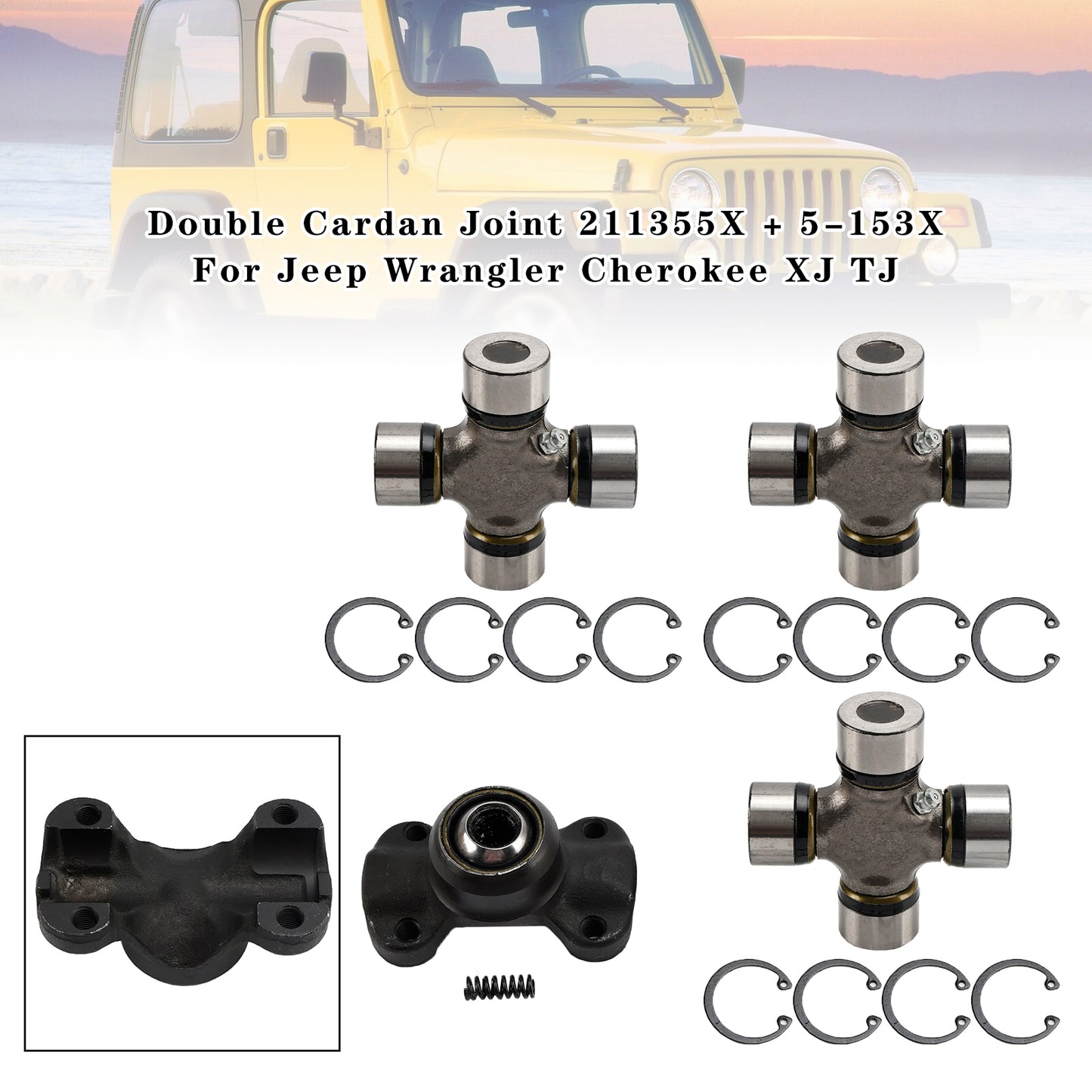 Giunto cardanico doppio Jeep Wrangler TJ 1997-2006 211355X + 5-153X
