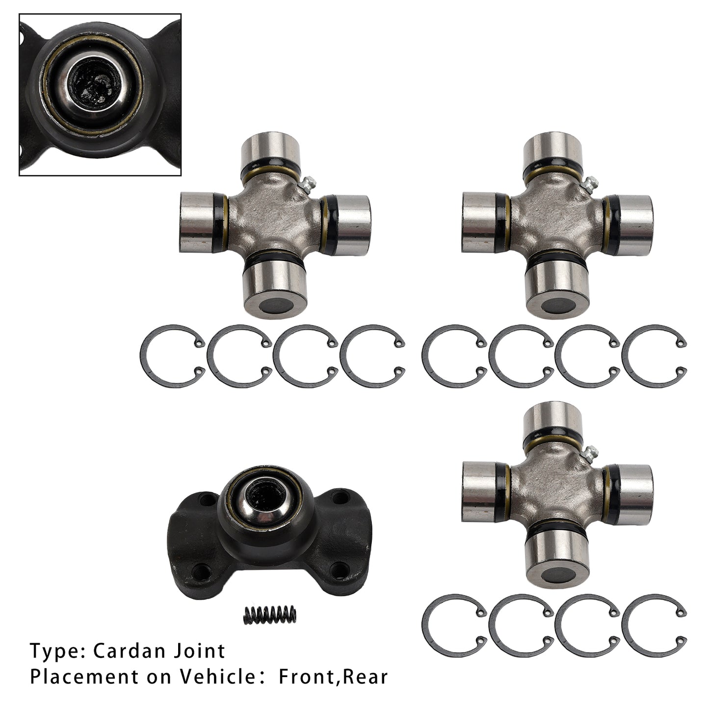 Giunto cardanico doppio 211355X + 5-153X per Jeep Wrangler Cherokee XJ TJ