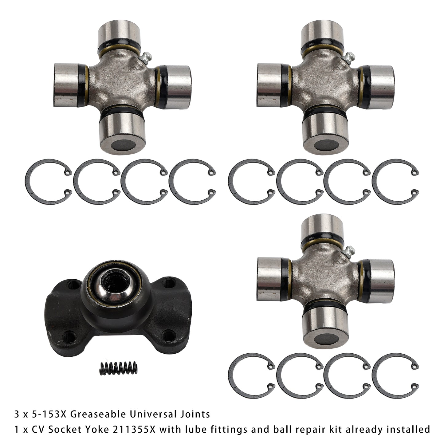 Giunto cardanico doppio Jeep Wrangler TJ 1997-2006 211355X + 5-153X