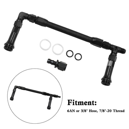 Doppia pompa per linea di alimentazione carburatore a doppia alimentazione intrecciata AN6 per carburatore Holley 4150