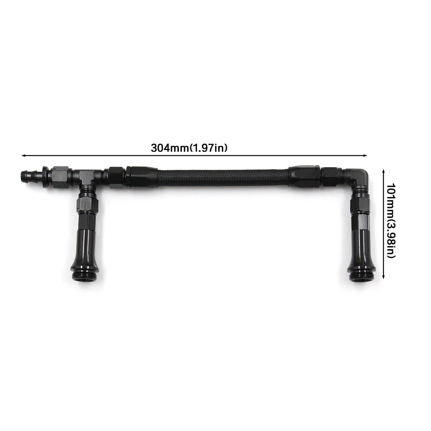 Doppia pompa per linea di alimentazione carburatore a doppia alimentazione intrecciata AN6 per carburatore Holley 4150