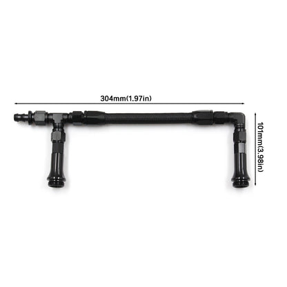 Doppia pompa per linea di alimentazione carburatore a doppia alimentazione intrecciata AN6 per carburatore Holley 4150