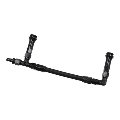 Doppia pompa per linea di alimentazione carburatore a doppia alimentazione intrecciata AN6 per carburatore Holley 4150