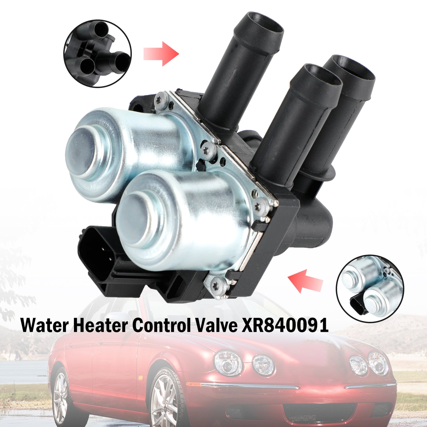 2002-2008 Jaguar S-type 2.5 3.0 Valvola di controllo dello scaldabagno a benzina XR840091
