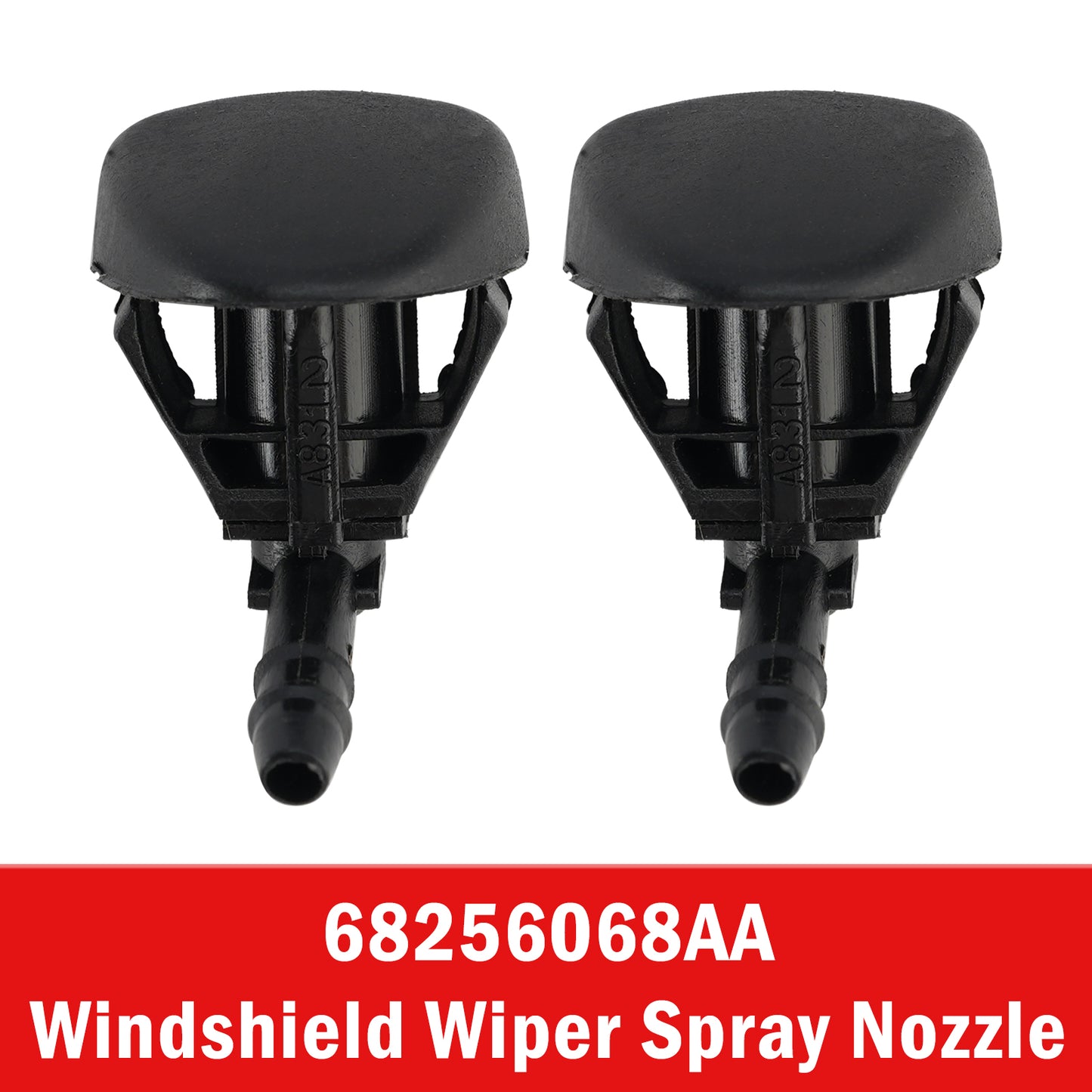 Jeep Renegade 2015-2020, 2 pezzi, ugello spruzzatore tergicristallo 68256068AA