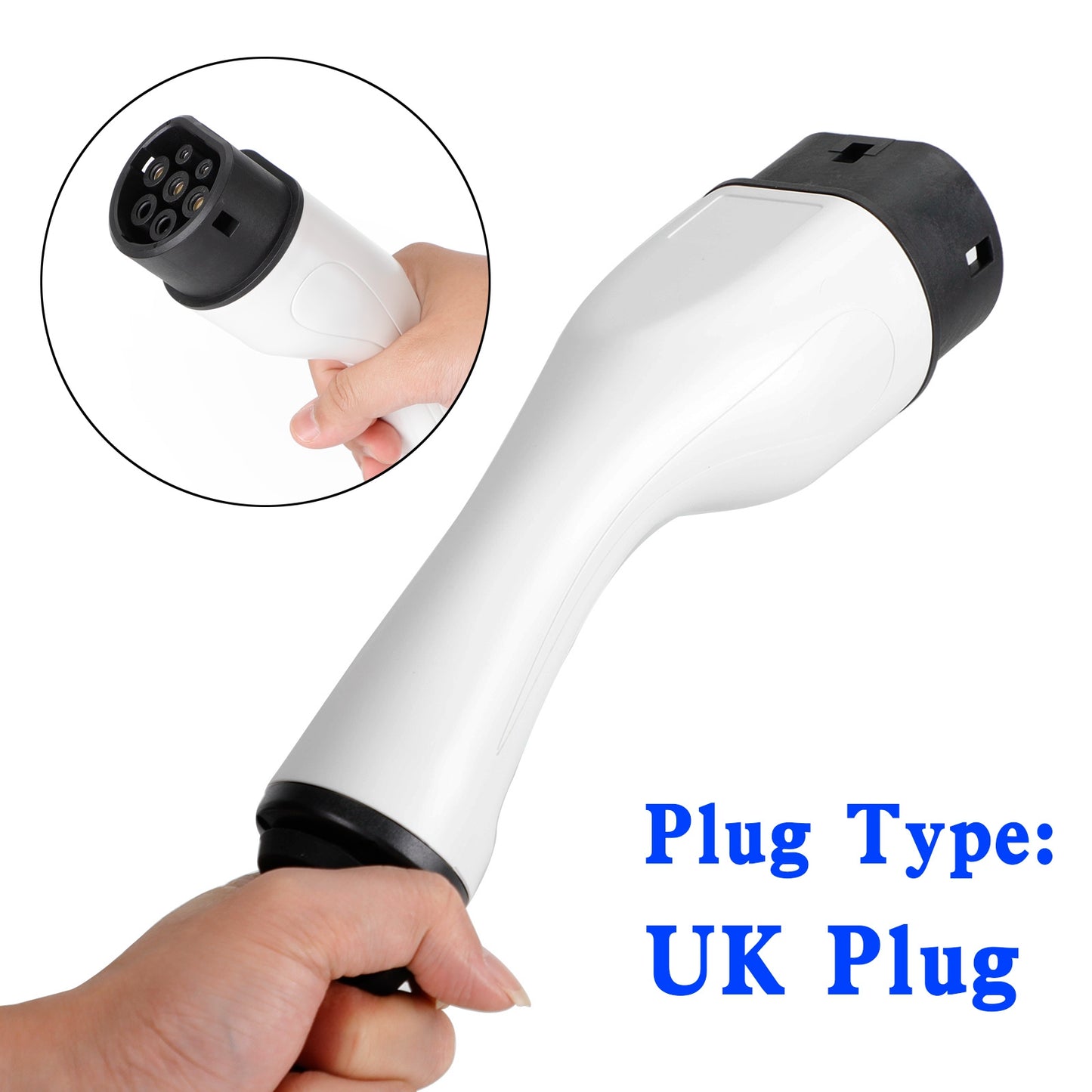 Protable 13A EV Cavo di Ricarica Tipo 2 Spina UK 3 Pin Caricatore per Auto Elettrica 5.5M