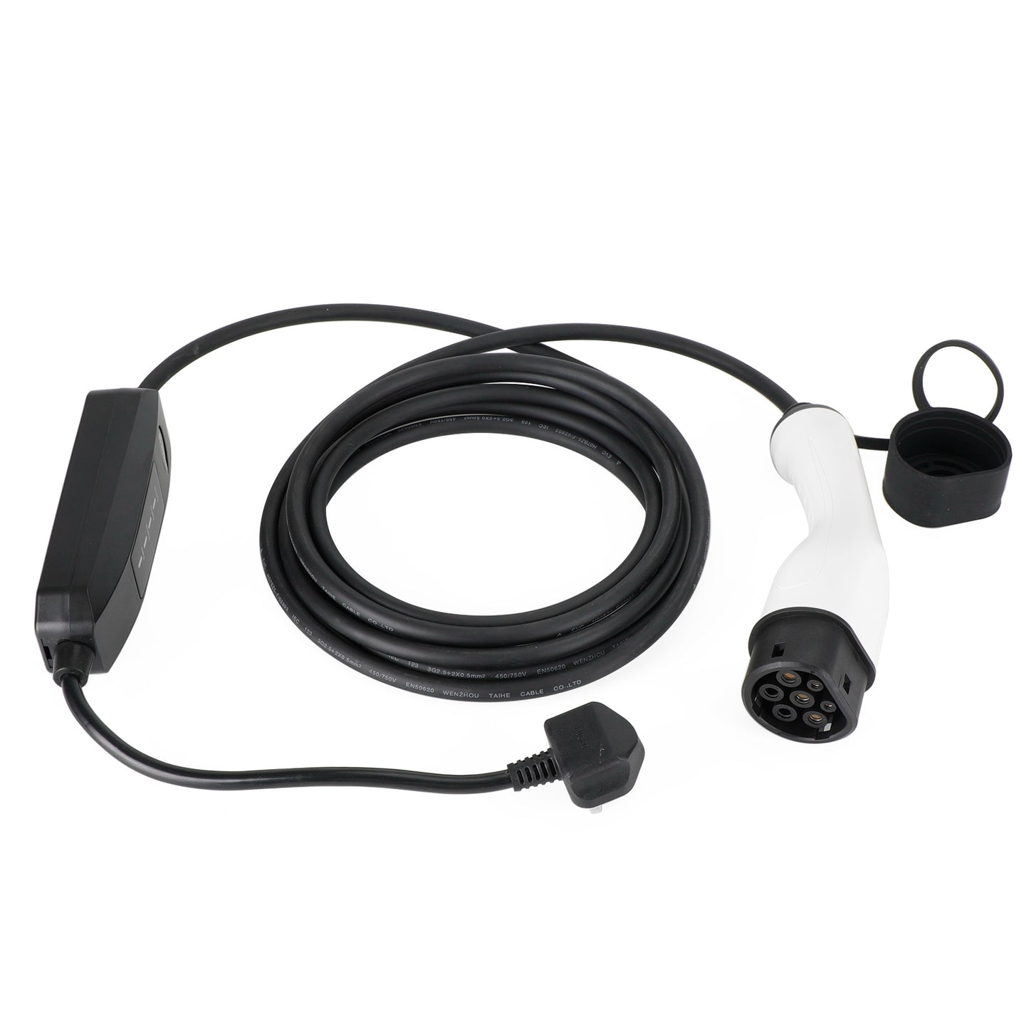 Protable 13A EV Cavo di Ricarica Tipo 2 Spina UK 3 Pin Caricatore per Auto Elettrica 5.5M