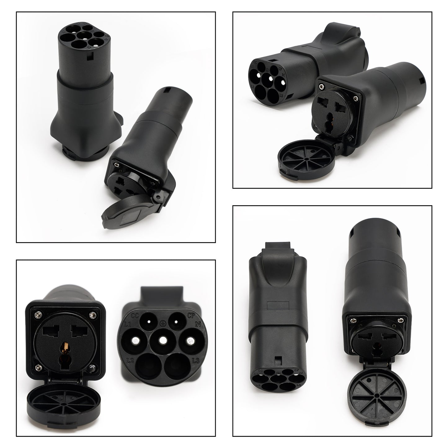 Adattatore per spina convertitore stazione di ricarica EV tipo 2 a scarica 16A IEC62196