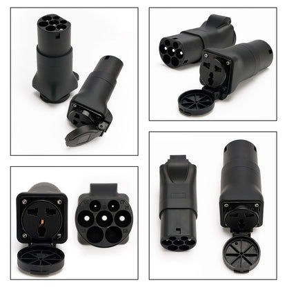 Adattatore per spina convertitore stazione di ricarica EV tipo 2 a scarica 16A IEC62196