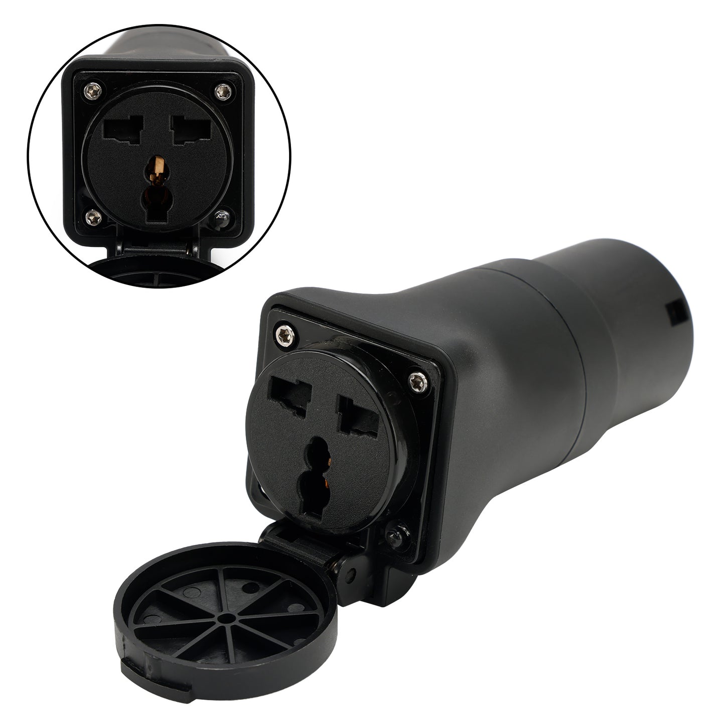Adattatore per spina convertitore stazione di ricarica EV tipo 2 a scarica 16A IEC62196