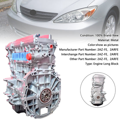 Nuovo di zecca 2AZ-FE 2ARFE Motore Gruppo Motore 2.4L per Toyota Camry 2002-2009