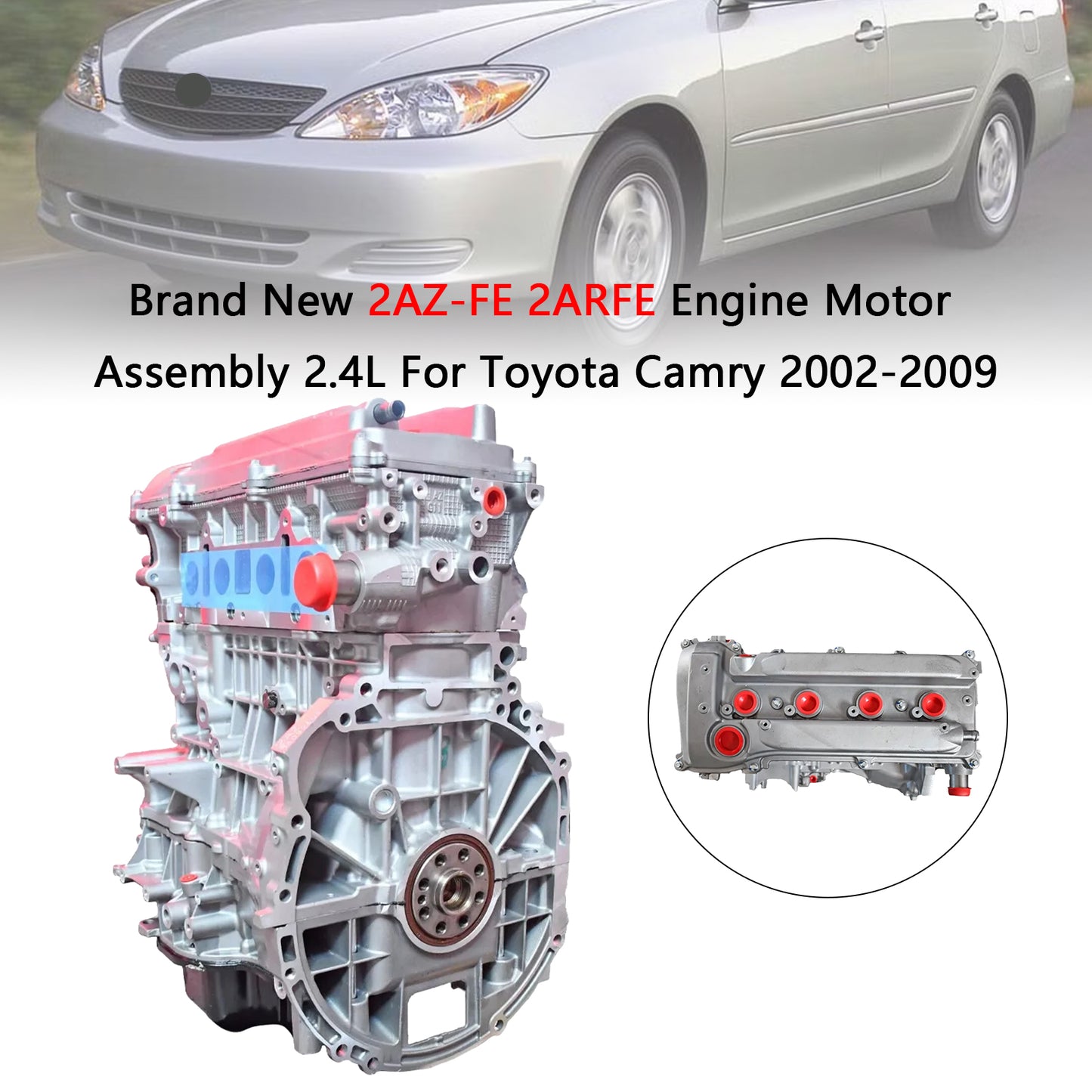 Nuovo di zecca 2AZ-FE 2ARFE Motore Gruppo Motore 2.4L per Toyota Camry 2002-2009