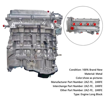 Nuovo di zecca 2AZ-FE 2ARFE Motore Gruppo Motore 2.4L per Toyota Camry 2002-2009