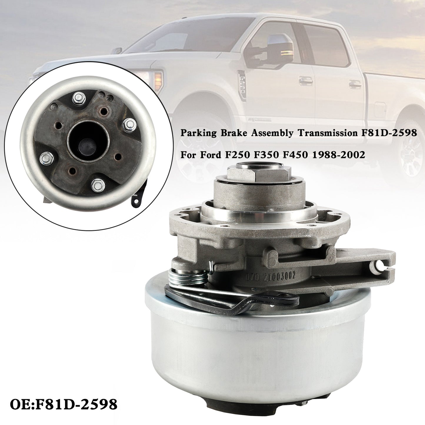 Ford F250 F350 F450 1988-2002 Gruppo freno di stazionamento Trasmissione F81D-2598