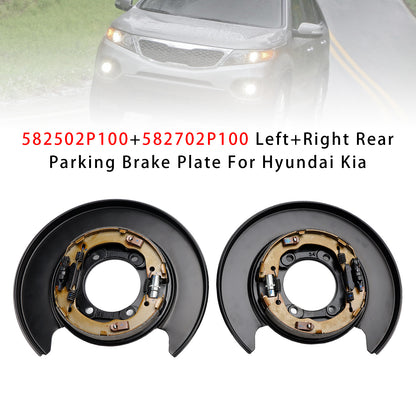 Piastra freno di stazionamento posteriore sinistra+destra Kia Sorento 2010-2012 582502P100+582702P100