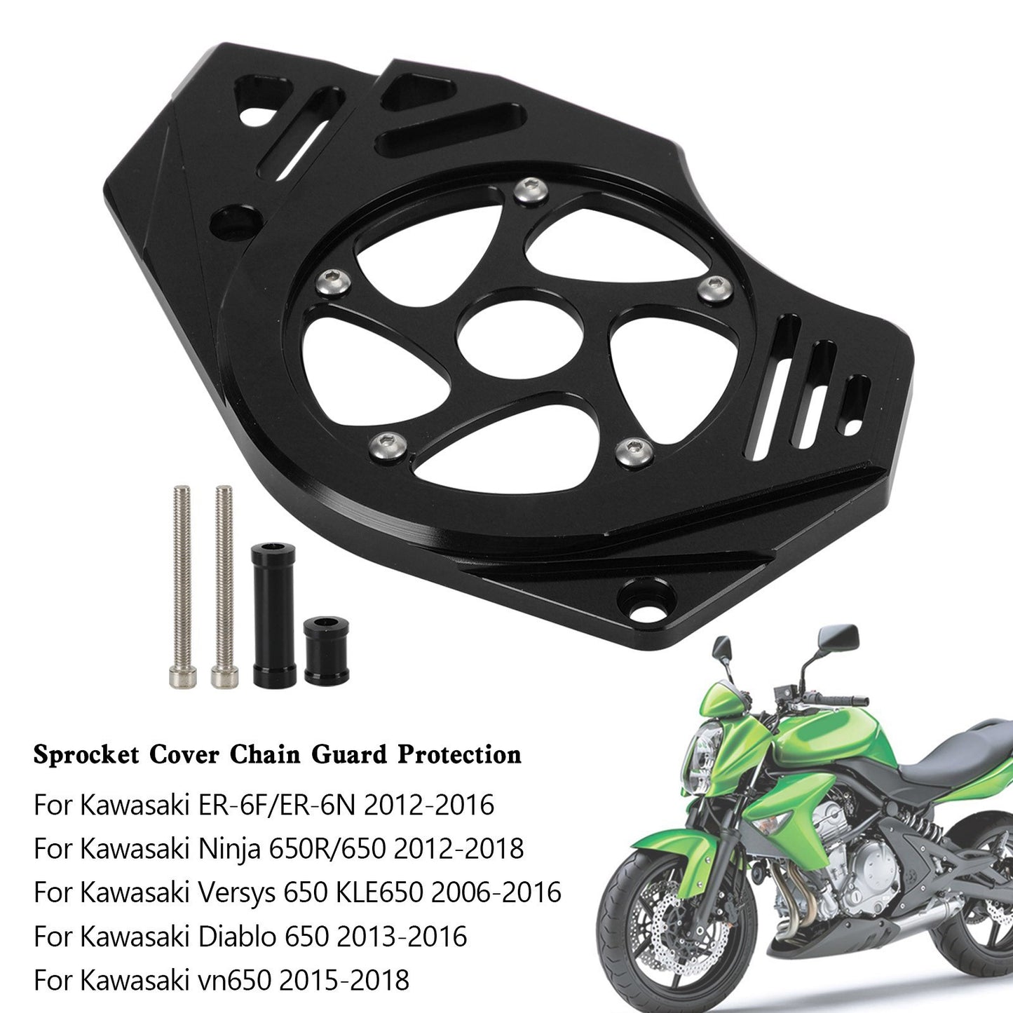 Le migliori offerte per Kawasaki Ninja Vulcan 650 ER-6N Protezione Paracatena Copertura Pignone