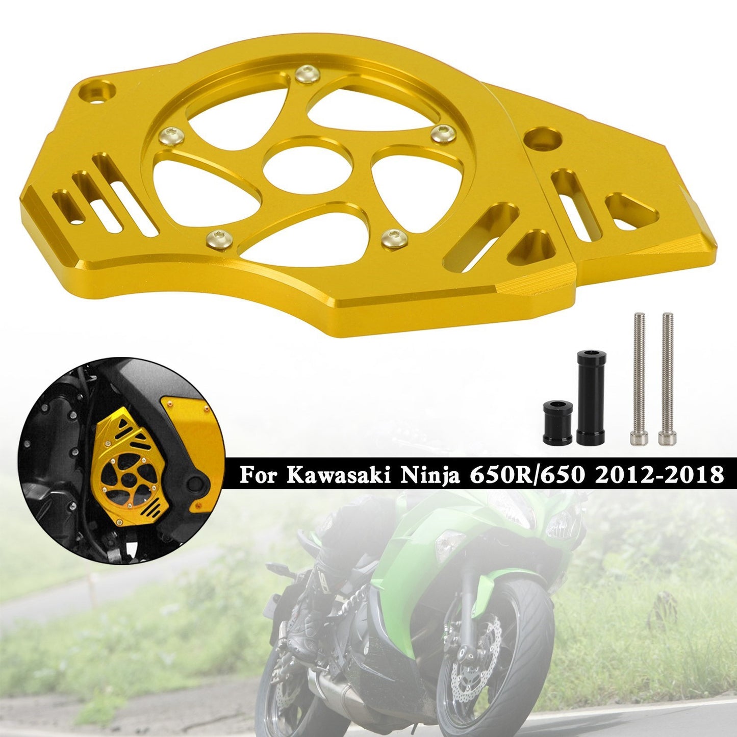 Le migliori offerte per Kawasaki Ninja Vulcan 650 ER-6N Protezione Paracatena Copertura Pignone