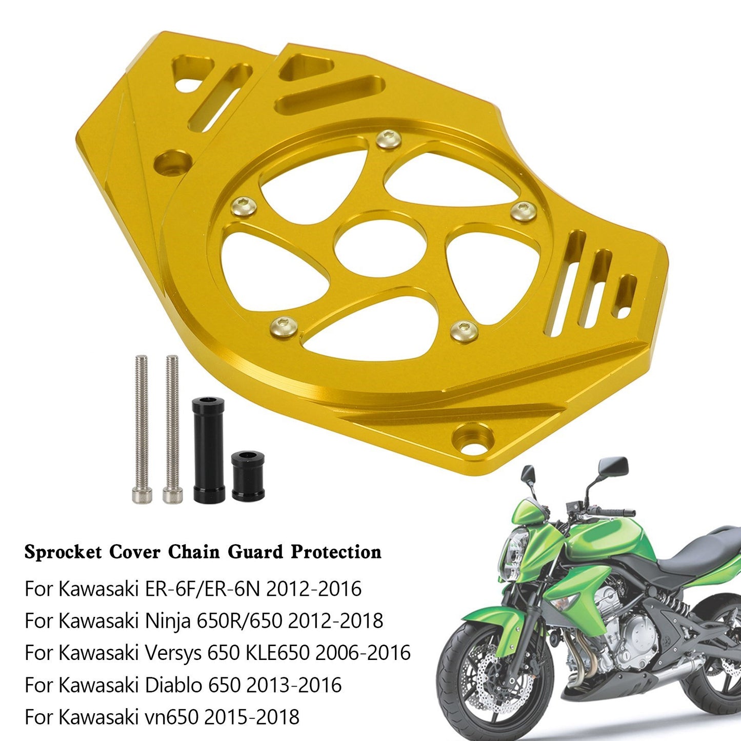 Le migliori offerte per Kawasaki Ninja Vulcan 650 ER-6N Protezione Paracatena Copertura Pignone
