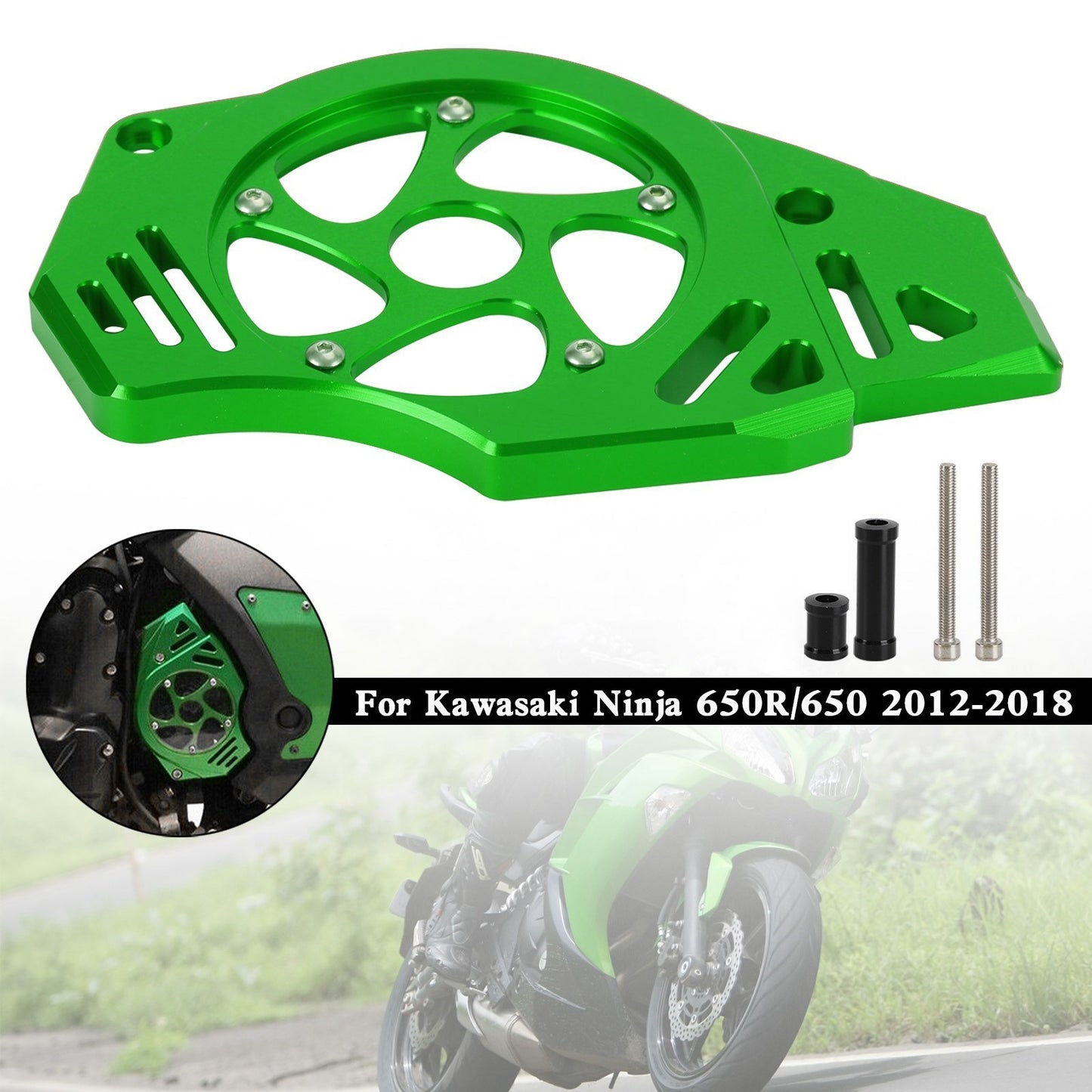 Le migliori offerte per Kawasaki Ninja Vulcan 650 ER-6N Protezione Paracatena Copertura Pignone