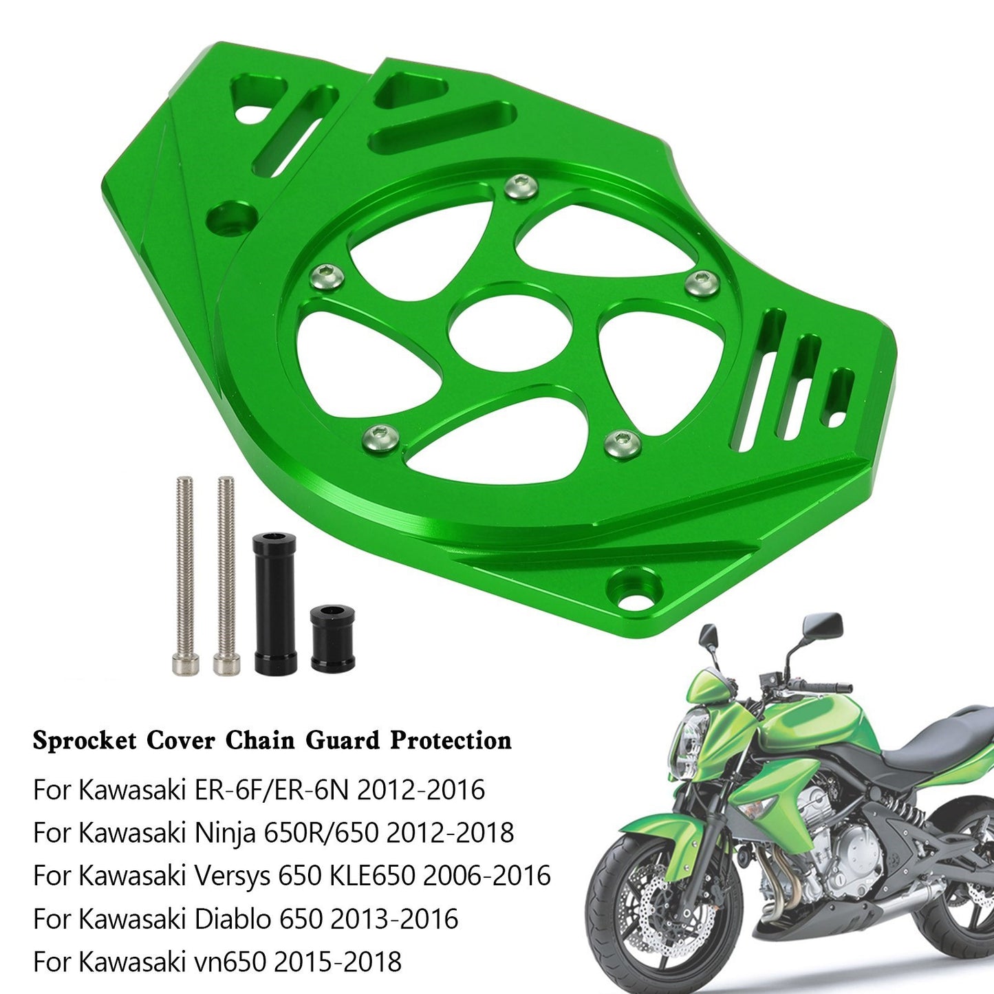 Le migliori offerte per Kawasaki Ninja Vulcan 650 ER-6N Protezione Paracatena Copertura Pignone