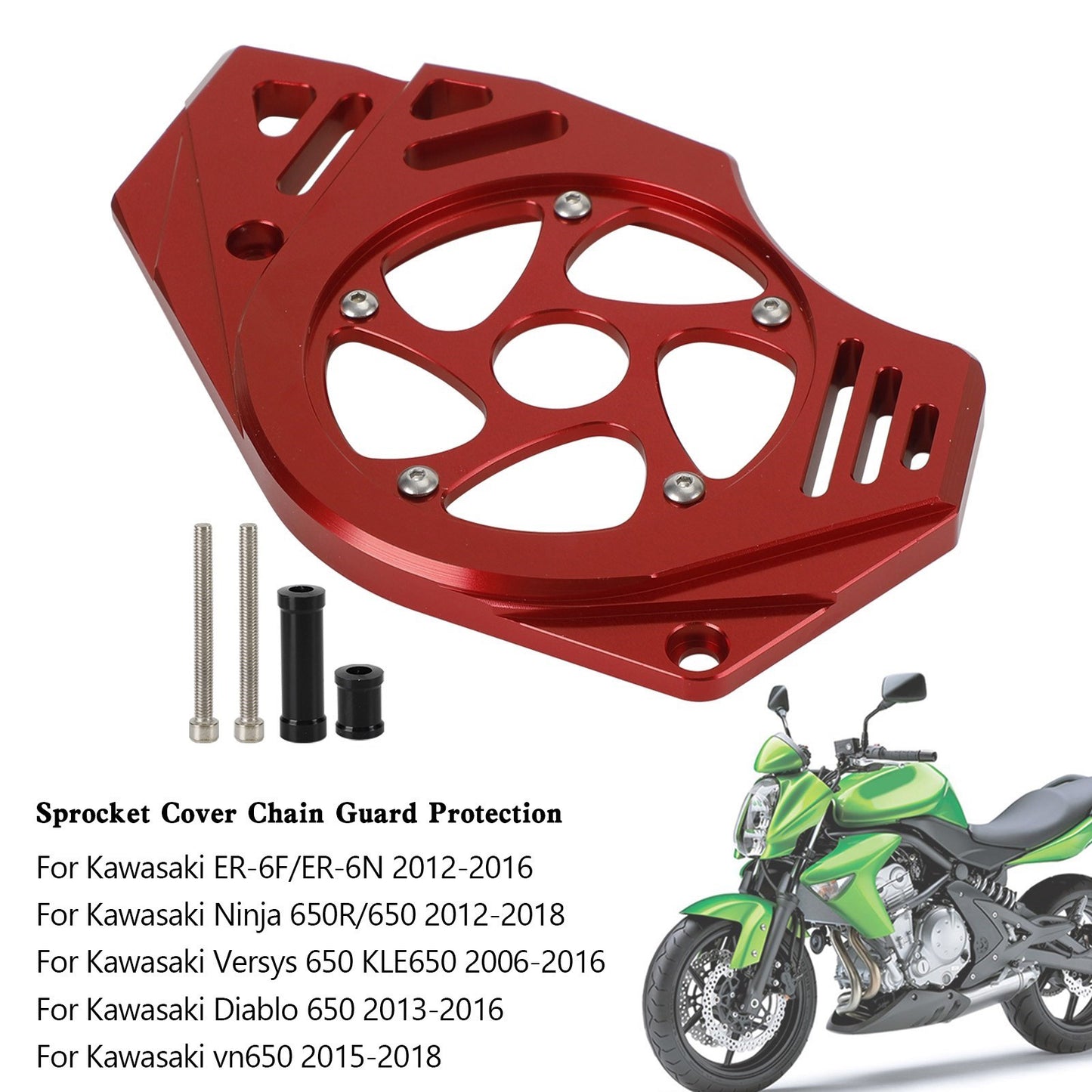 Le migliori offerte per Kawasaki Ninja Vulcan 650 ER-6N Protezione Paracatena Copertura Pignone