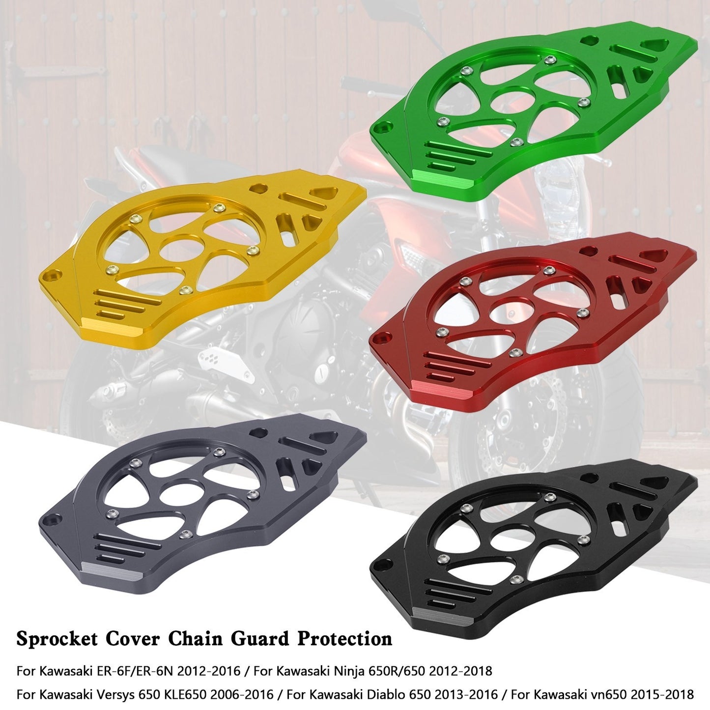 Le migliori offerte per Kawasaki Ninja Vulcan 650 ER-6N Protezione Paracatena Copertura Pignone