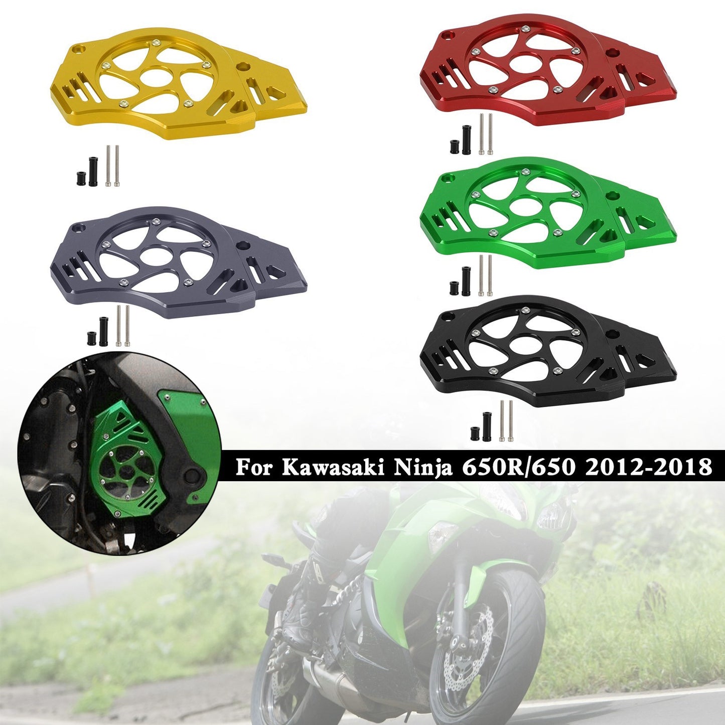 Le migliori offerte per Kawasaki Ninja Vulcan 650 ER-6N Protezione Paracatena Copertura Pignone