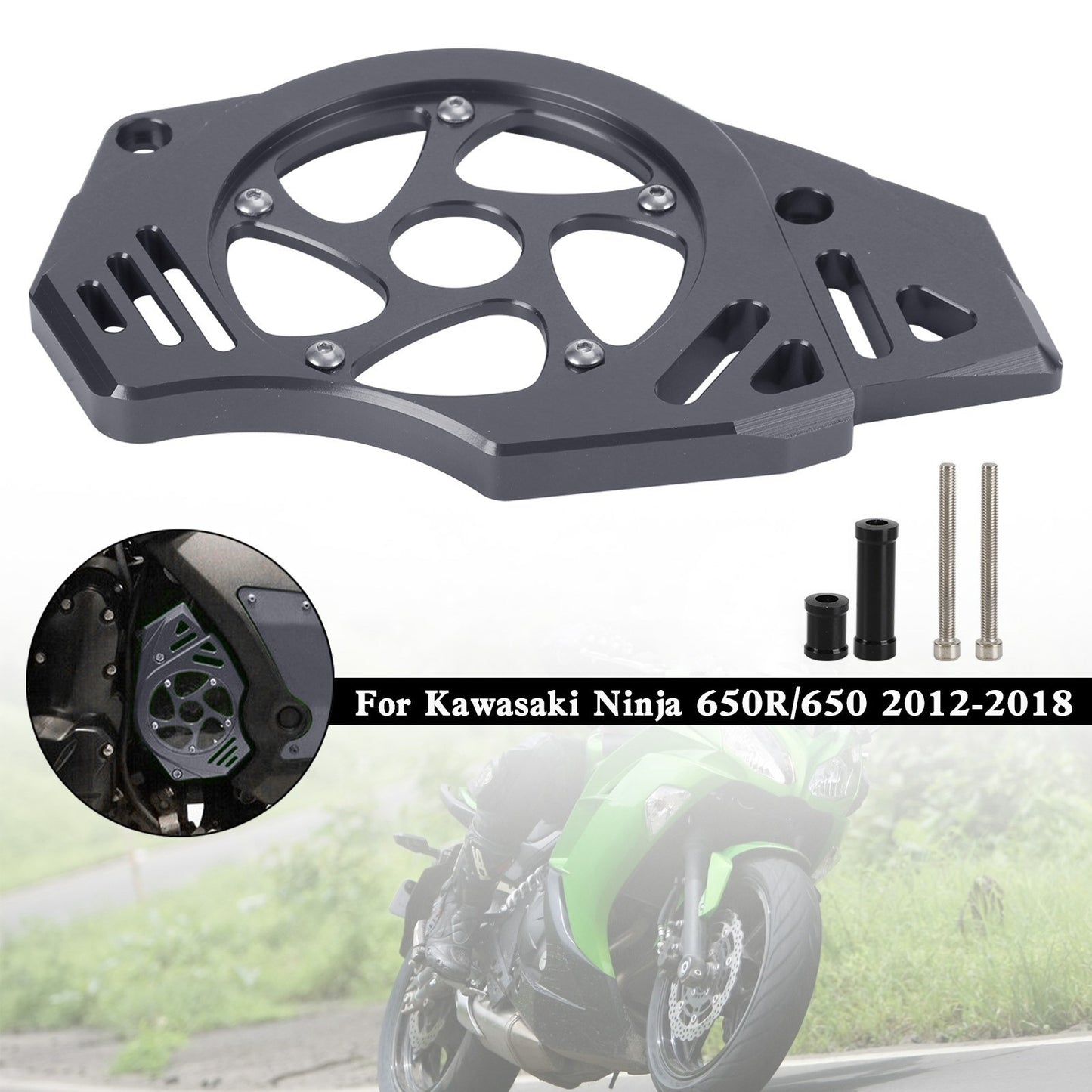Le migliori offerte per Kawasaki Ninja Vulcan 650 ER-6N Protezione Paracatena Copertura Pignone