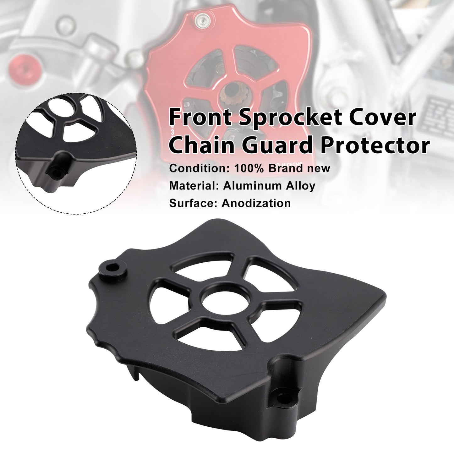 Protezione per la protezione della catena del pignone anteriore Honda XR650L 1993-2025