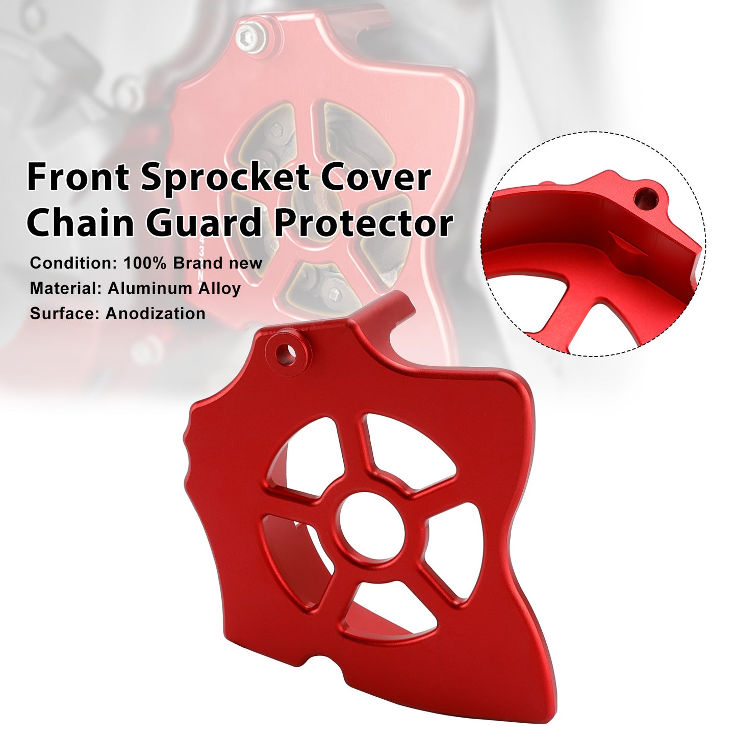 Protezione per la protezione della catena del pignone anteriore Honda XR650L 1993-2025