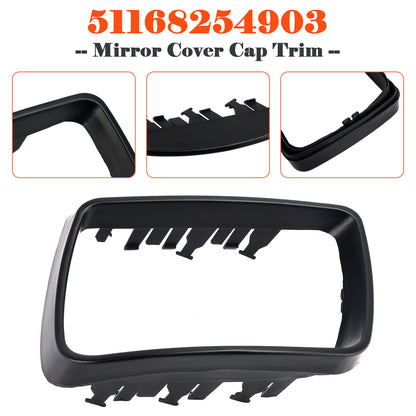 Tappo di copertura dello specchio della porta Anello di rivestimento lato sinistro per BMW X5 E53 2000-2006 51168254903