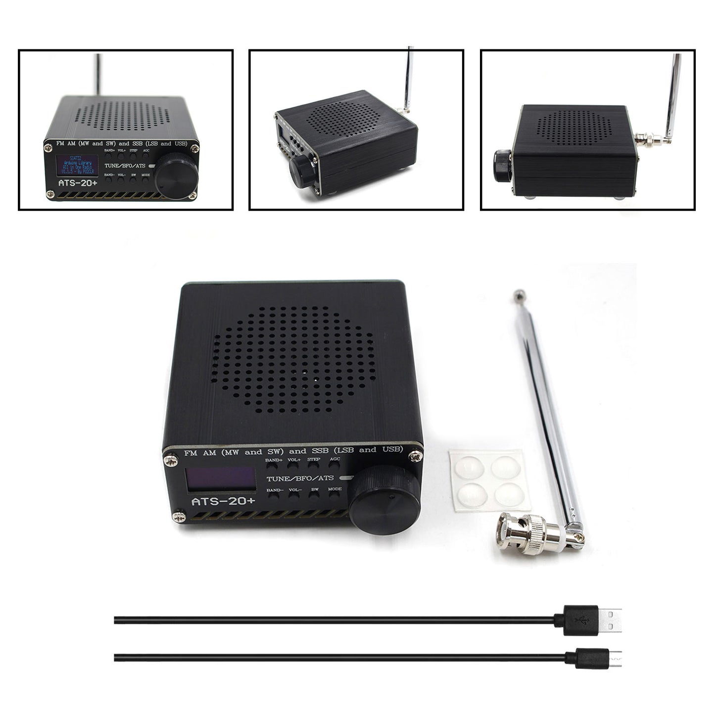 Nuovo ricevitore radio ATS-20+ SI4732 All Band DSP FM LW MW SW con touch screen da 2,4"