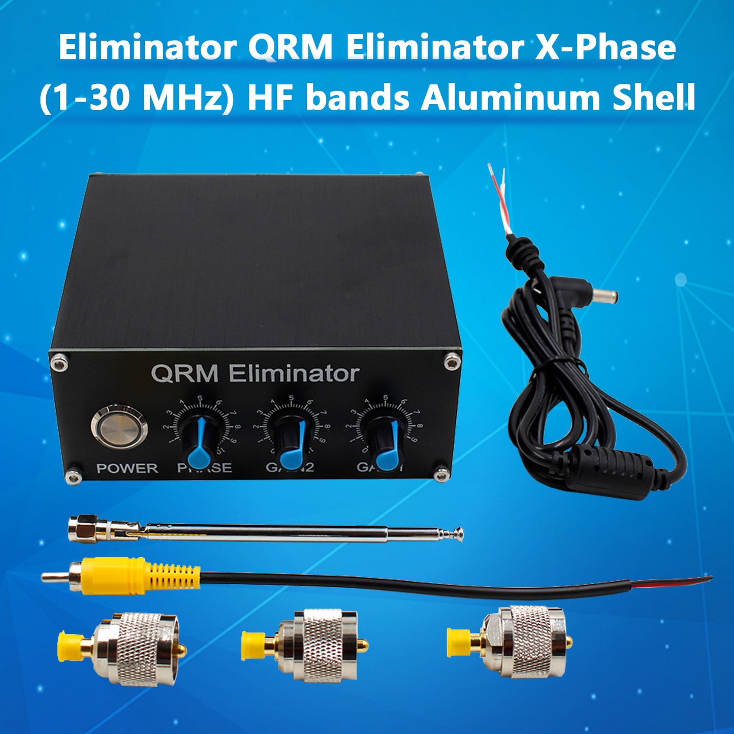 L'ultimo eliminatore QRM Eliminator X-fase (1-30 MHz) HF Bande Alluminio Shell