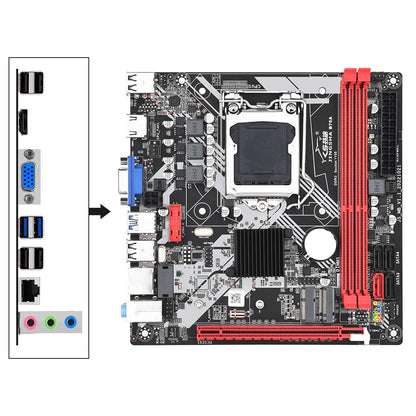 Scheda madre B75A LGA 1155 Supporto 2 * DDR3 USB3.0 SATA3 NVME WIFI Bluetooth