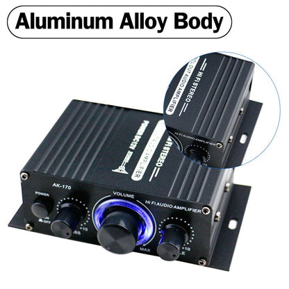 2 * 200W Hi-Fi Auto Stereo 12V Car Audio Amplificatore MP3 Radio Booster LED Design