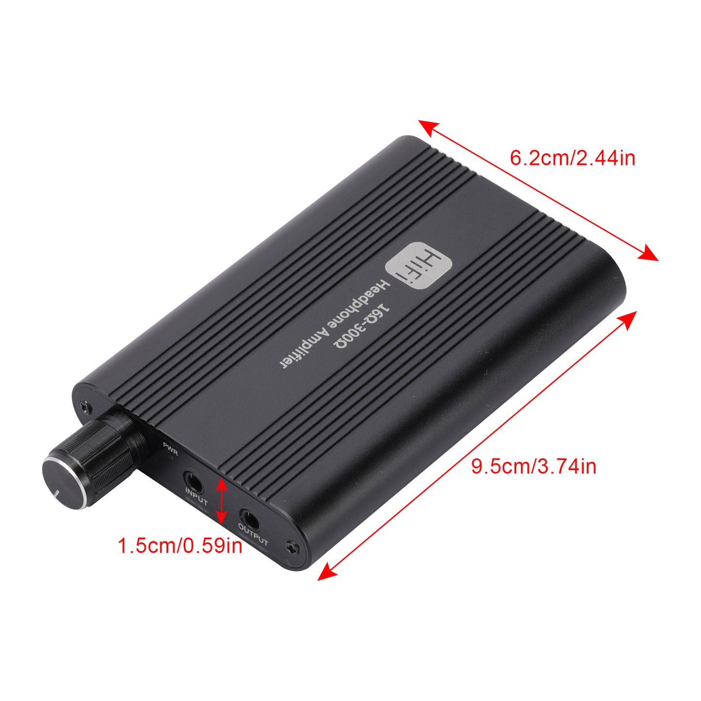 Amplificatore per cuffie HIFI Companion Walkman Portatile regolabile AMP Porta AUX da 3,5 mm