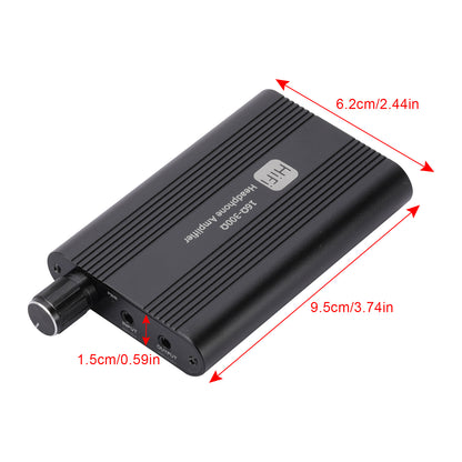 Amplificatore per cuffie HIFI Companion Walkman Portatile regolabile AMP Porta AUX da 3,5 mm