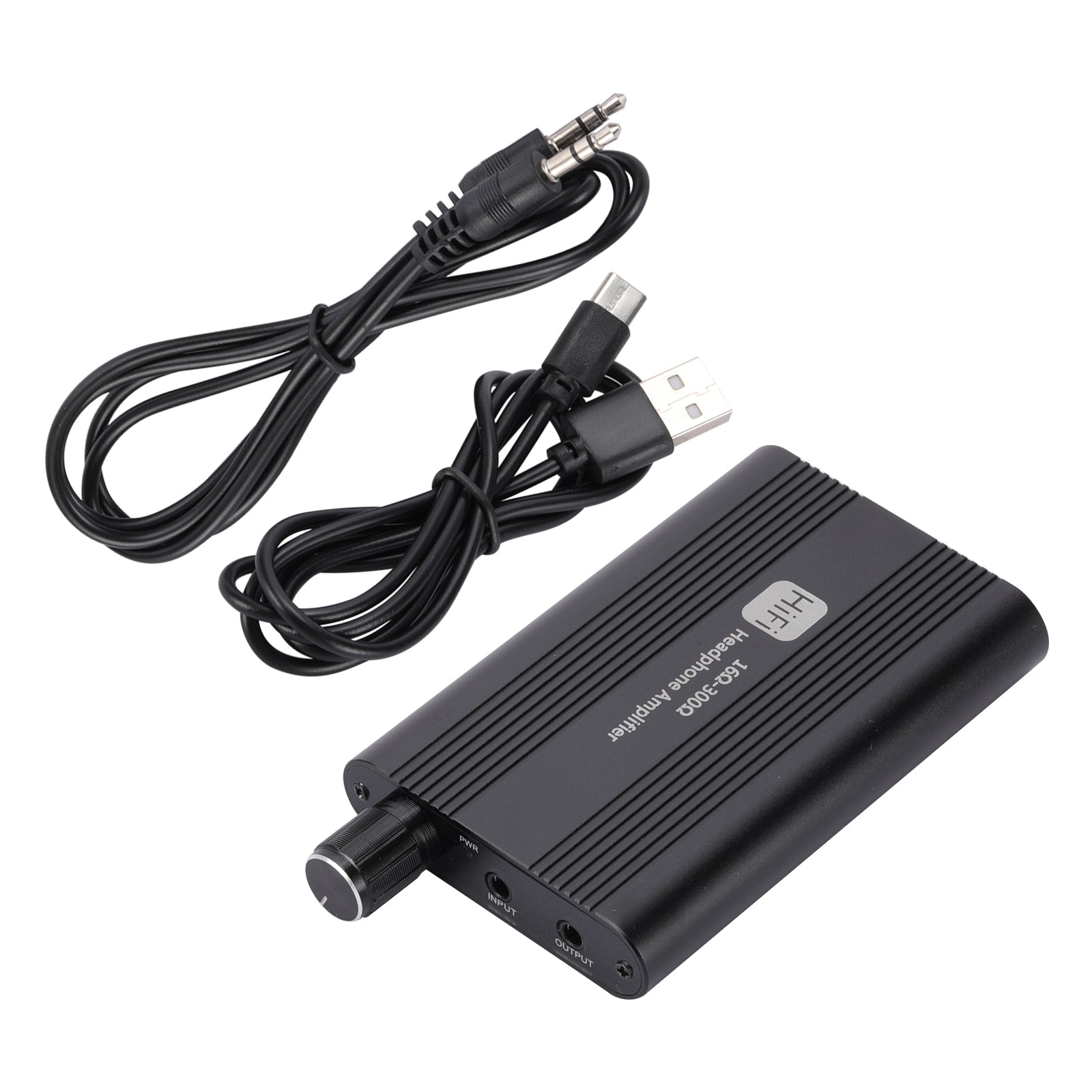 Amplificatore Cuffie Portatile HiFi | 3.5mm Con Batteria 1000mAh | Adatto Per Cuffie 16-300Ω | Nero