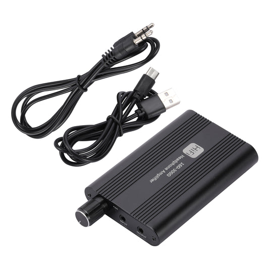 Amplificatore per cuffie HIFI Companion Walkman Portatile regolabile AMP Porta AUX da 3,5 mm